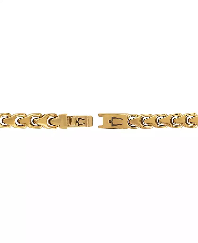 Bulova Men's Link Bracelet in Gold-Plated Stainless Steel