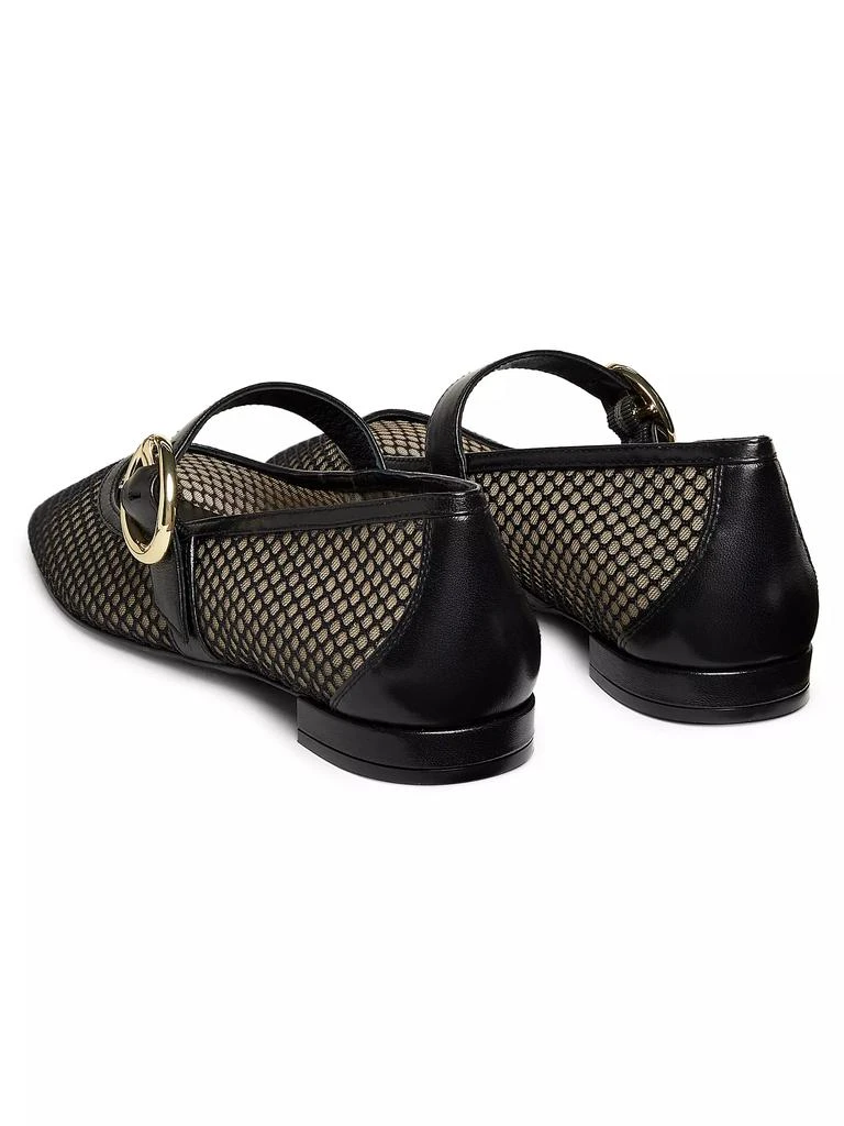 Stuart Weitzman Arabella Mesh & Leather Mary Janes 3