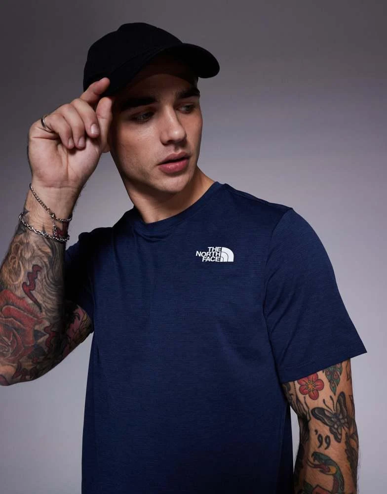 The North Face The North Face Training  24/7 logo t-shirt in navy 3