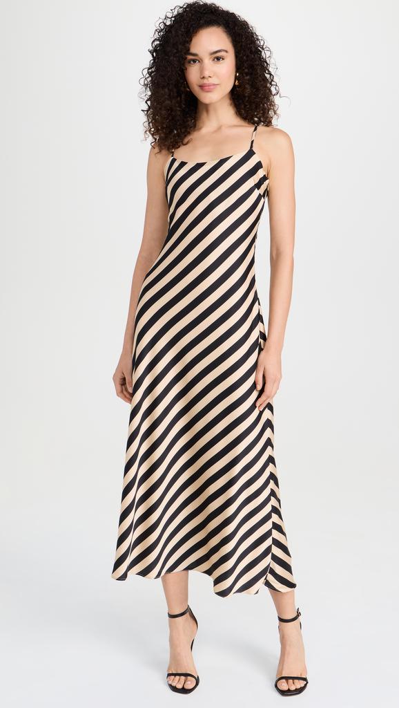 Endless Rose Striped Maxi Slip Dress