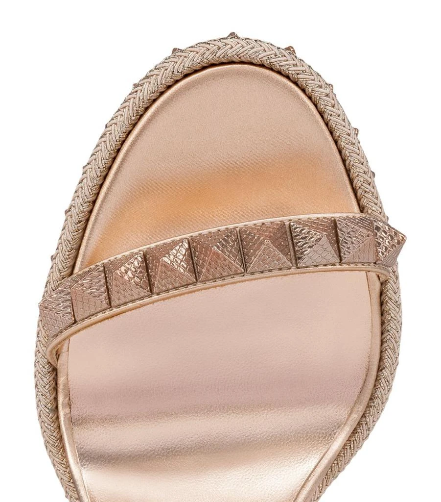 Christian Louboutin Pyraclou Embellished Wedge Sandals 110 4