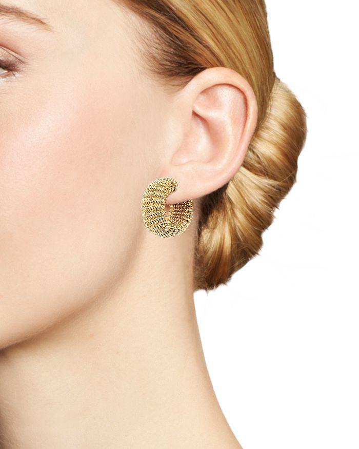 Roberto Coin 18K Yellow Gold Chic and Shine Hoop Earrings - Exclusive