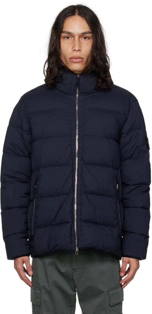 Stone Island Navy Seamless Tunnel Down Jacket 1