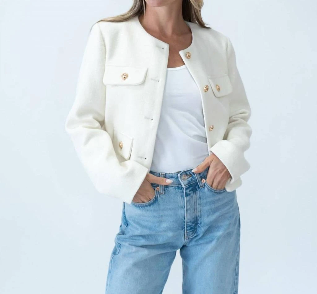 Sage 
Clare Sage 
Clare - Women
s Blakey Round Neck Blazer 5