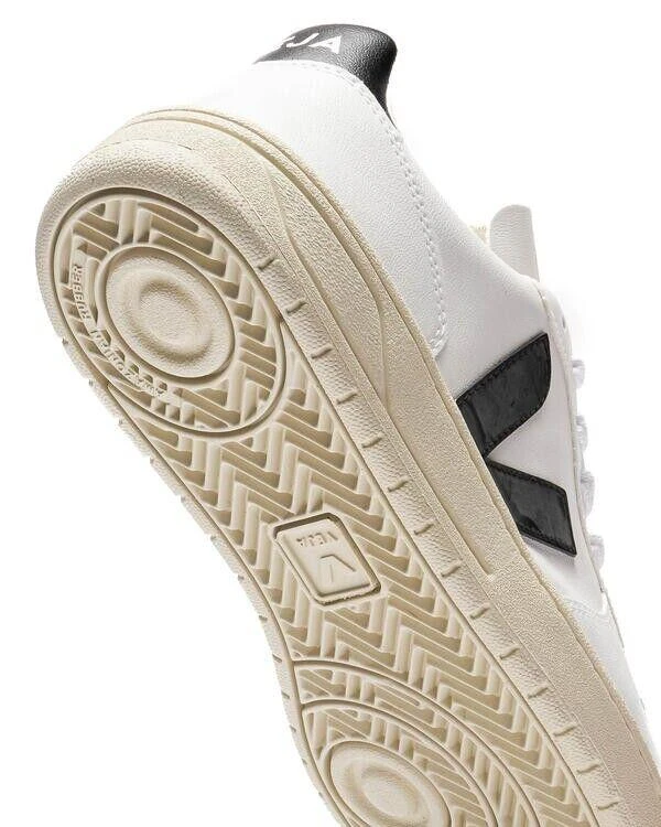 Veja Veja V-10 VX0702901B Sneaker Men's White Black Leather Comfort Casual Shoes 5