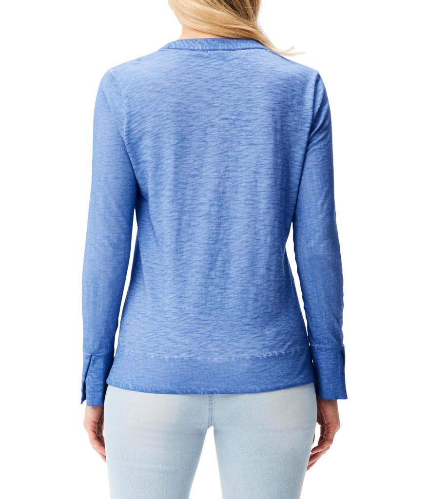 NIC+ZOE NZT Split Neck Long Sleeve Tee