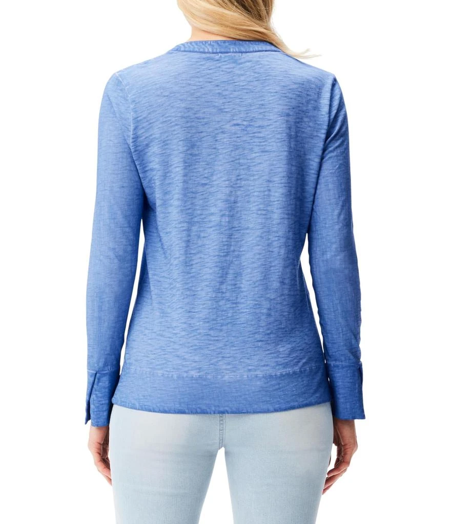 NIC+ZOE NZT Split Neck Long Sleeve Tee 2