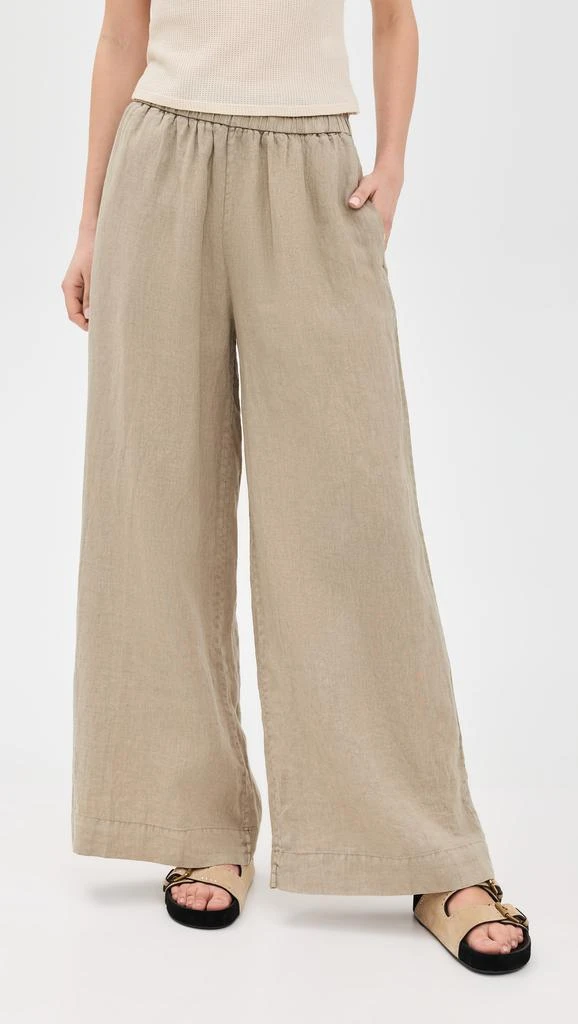 James Perse Lightweight Linen Culotte Pants 1