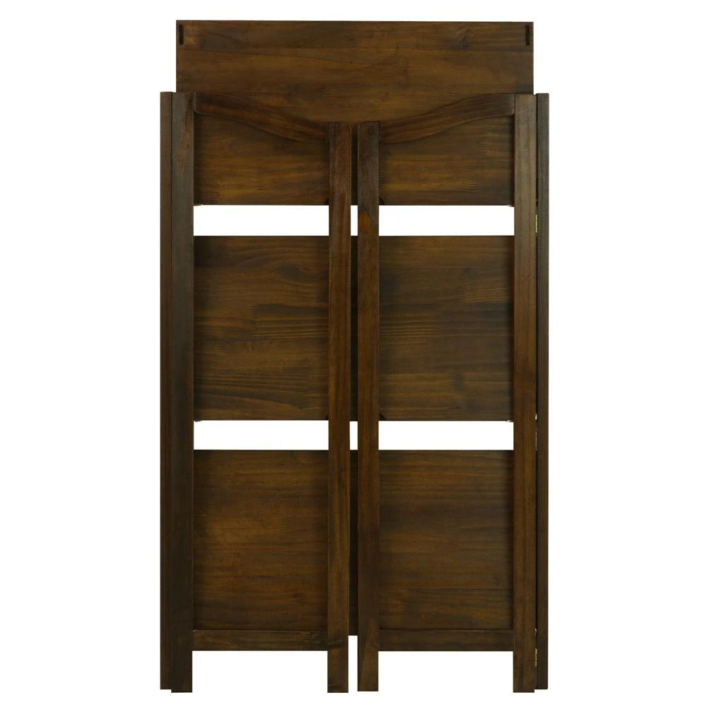 Casual Home Stratford 3-Shelf Folding Bookcase-Warm Brown 5