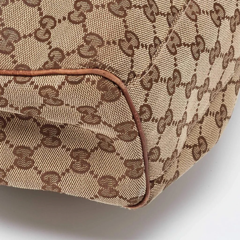 Gucci Gucci Beige/Brown GG Canvas and Leather Medium Sukey Tote 15