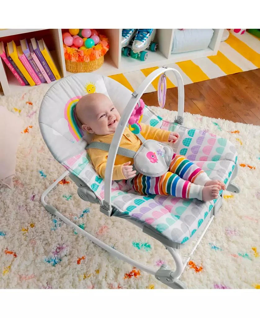 Bright Starts Rosy Rainbow™ Infant to Toddler Rocker 8