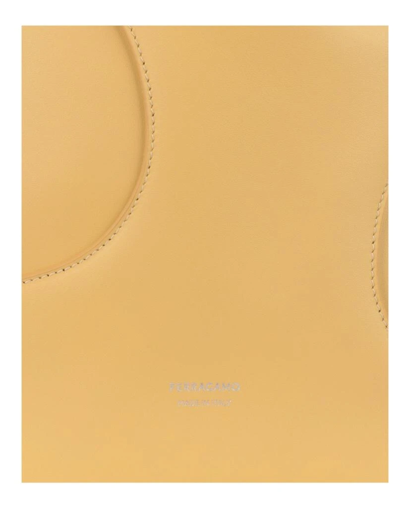 Salvatore Ferragamo Debossed Cut-Out Hobo Bag 3