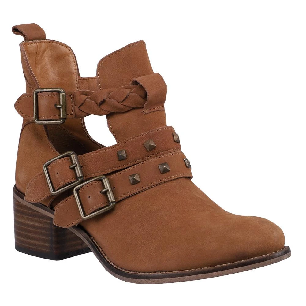 Diba True West Valley Studded Braided Cowboy Booties 2