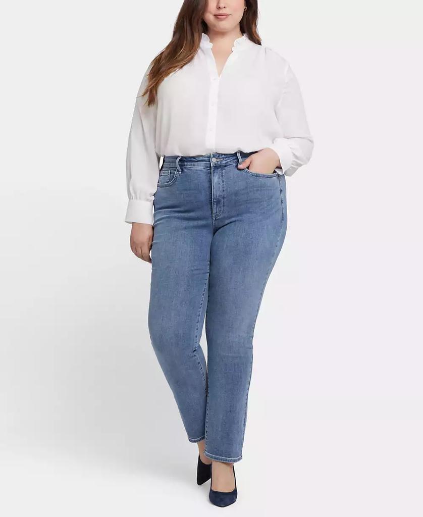 NYDJ Plus Size High Rise Marilyn Straight Jeans