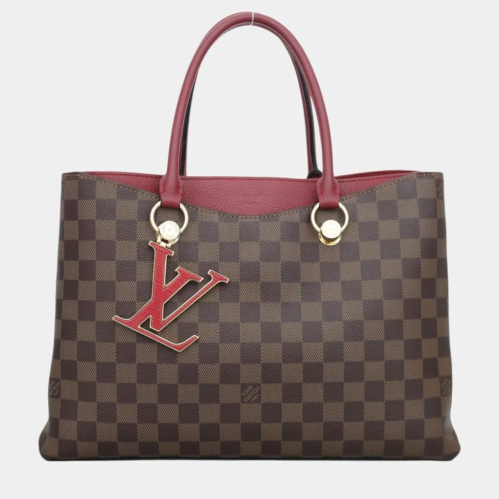 Louis Vuitton Louis Vuitton Red/Brown Canvas Damier Ebene LV Riverside Bag 1