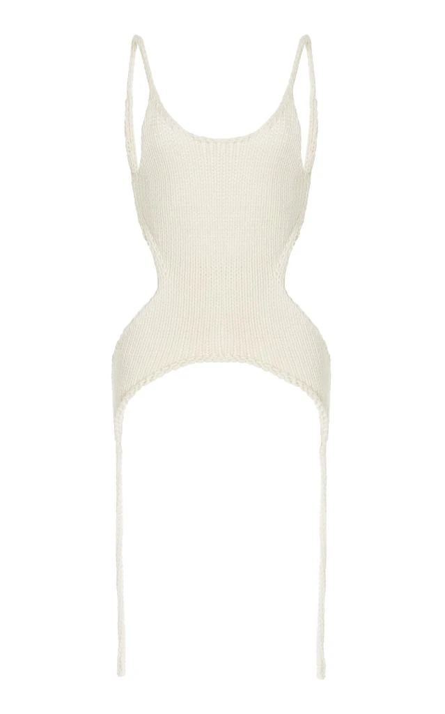 Aisling Camps Aisling Camps - Kora Cotton-Blend Corset Top - Ivory - M - Moda Operandi 1
