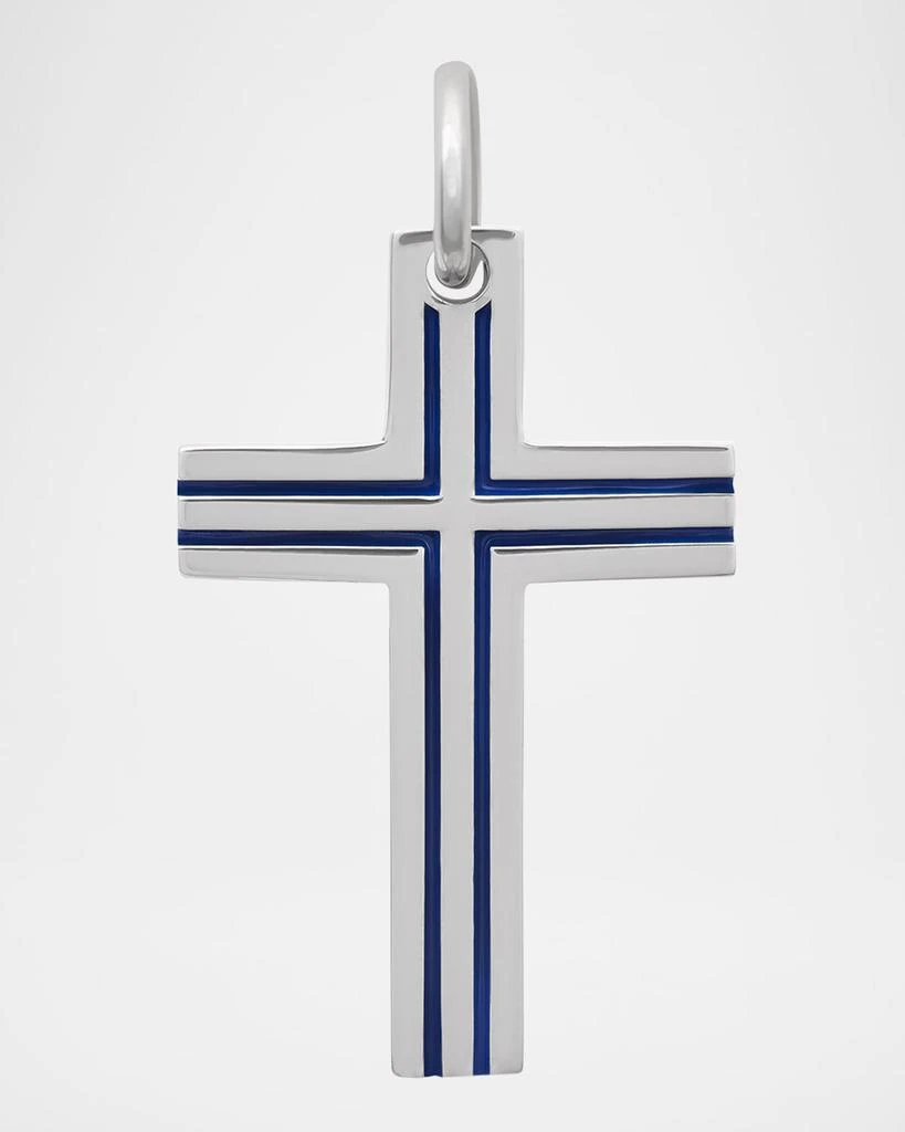 Marco Dal Maso Men
s The Cross Art Deco Recycled Sterling Silver Pendant