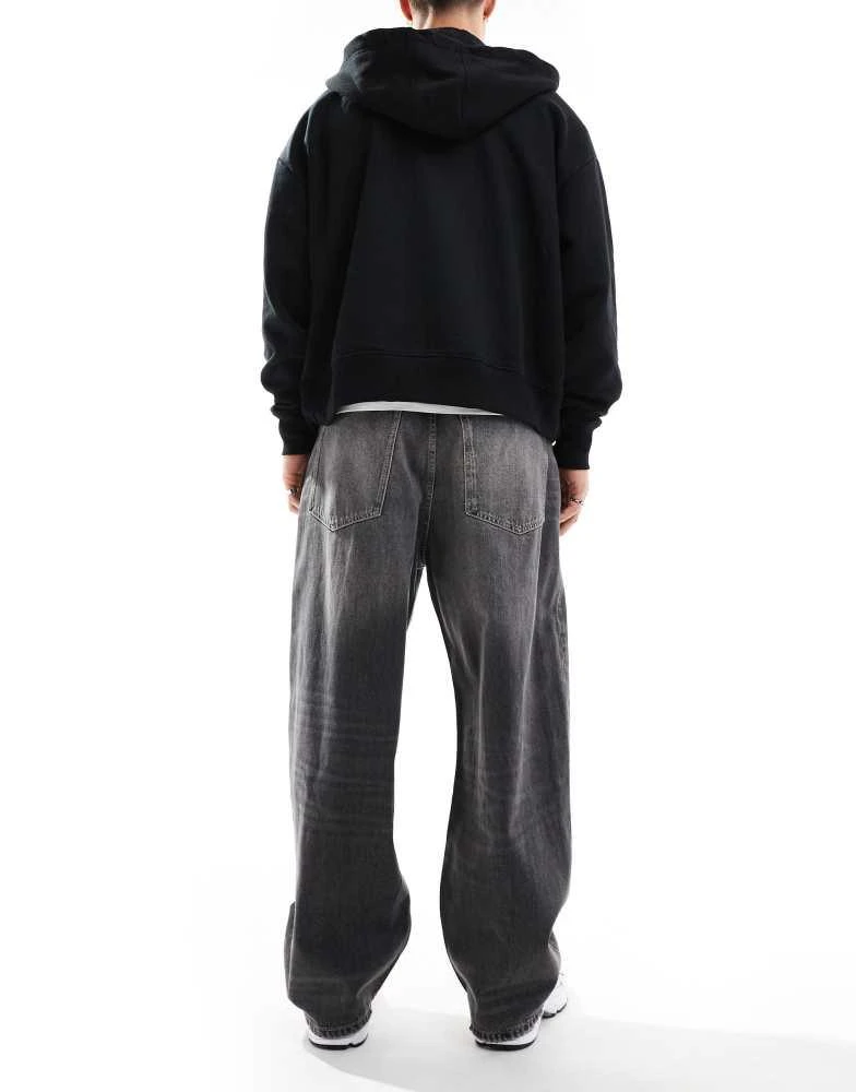 Pull&Bear Pull&Bear baggy fit jeans in washed grey 2