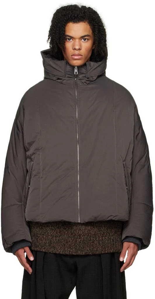 Bottega Veneta Gray Zip Down Jacket 1