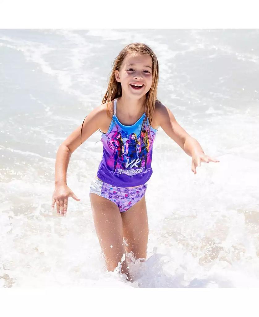 Descendants Girls Uma Evie Mal Tankini Top and Bikini Bottom Swim Set to