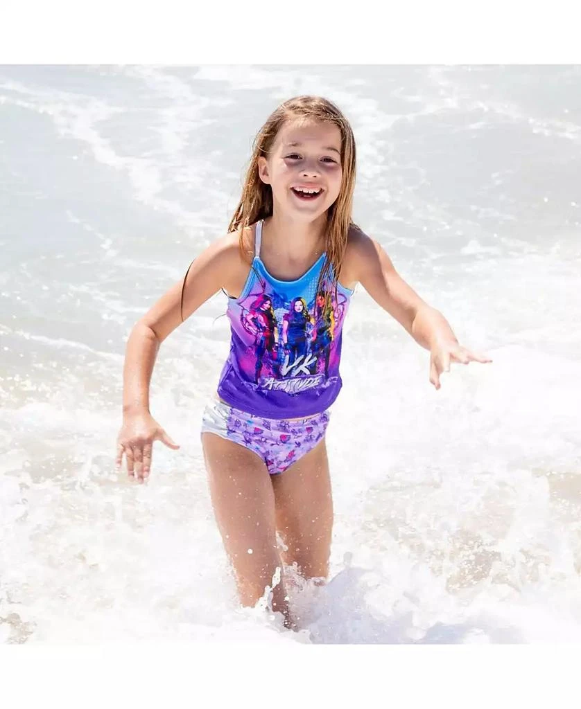 Descendants Girls Uma Evie Mal Tankini Top and Bikini Bottom Swim Set to 2