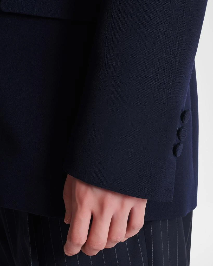 Balmain Men
s Crystal Crest Wool Double-Breasted Blazer 6