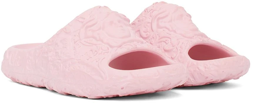 Versace Pink Medusa Dimension Slides 4