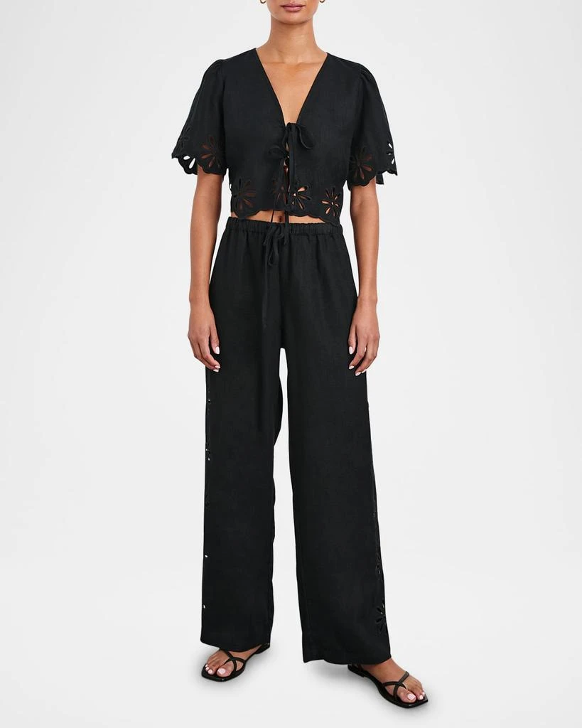 Rails Pari Eyelet Embroidered Crop Top 2