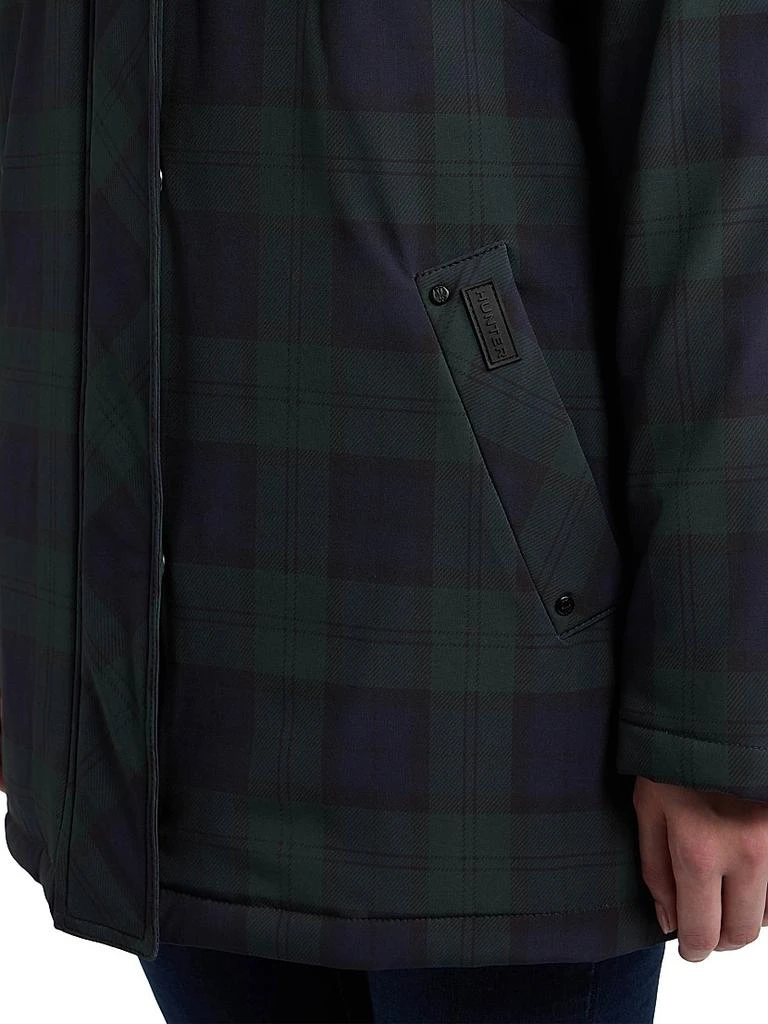 Hunter Blackwatch Plaid Packable Hooded Jacket 7