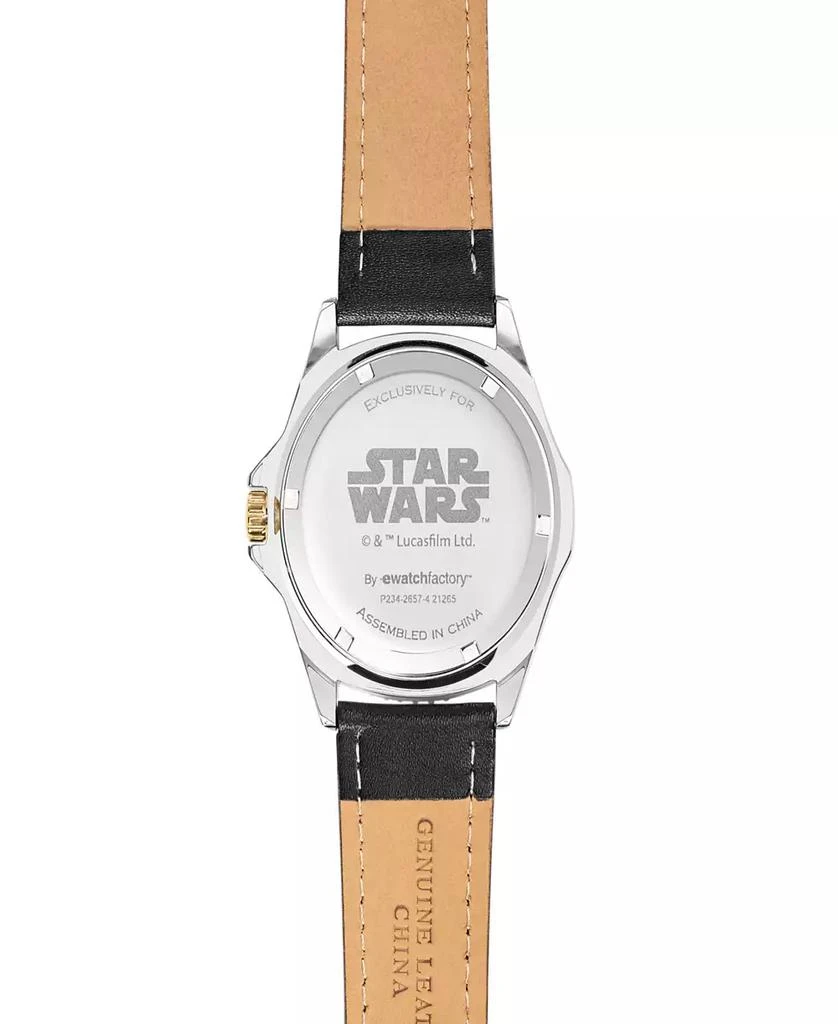 ewatchfactory Men's Disney Star Wars Honor Black Leather Strap Watch 46mm 3