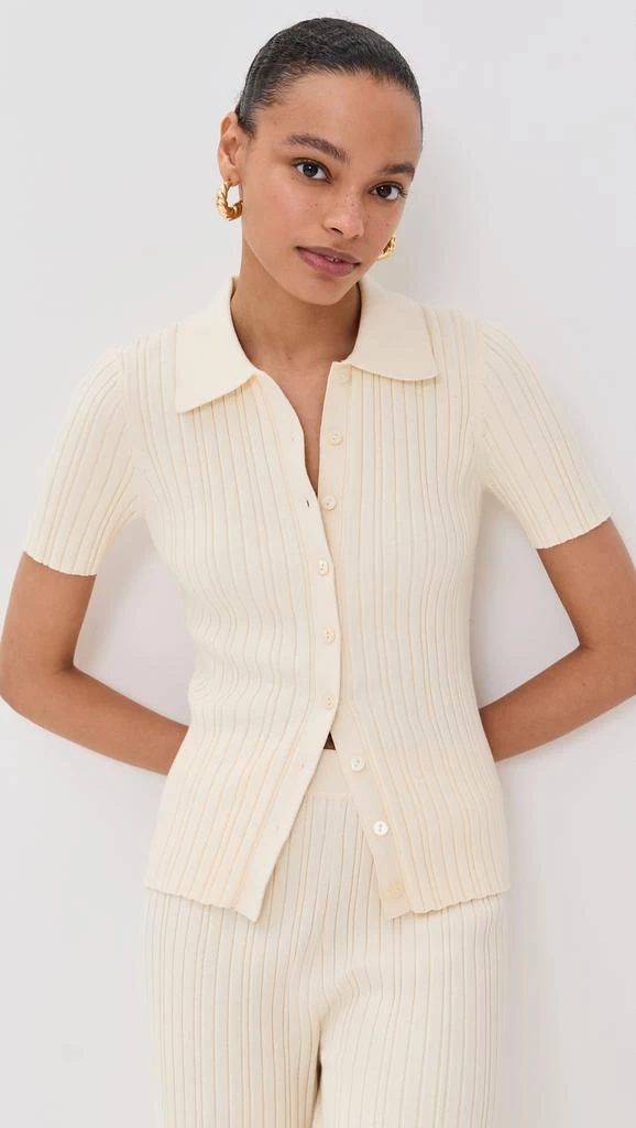 LE BOP Ribbed Button Up 1