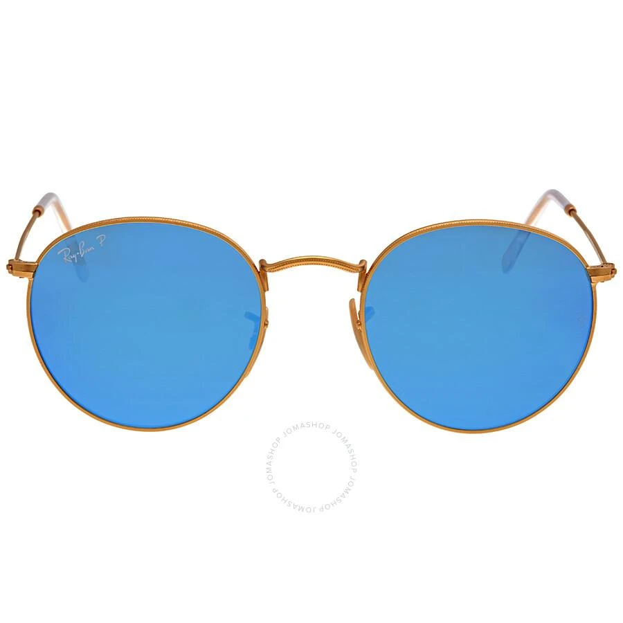 Ray Ban Round Flash Lenses Blue Unisex Sunglasses RB3447 112/4L 50 1