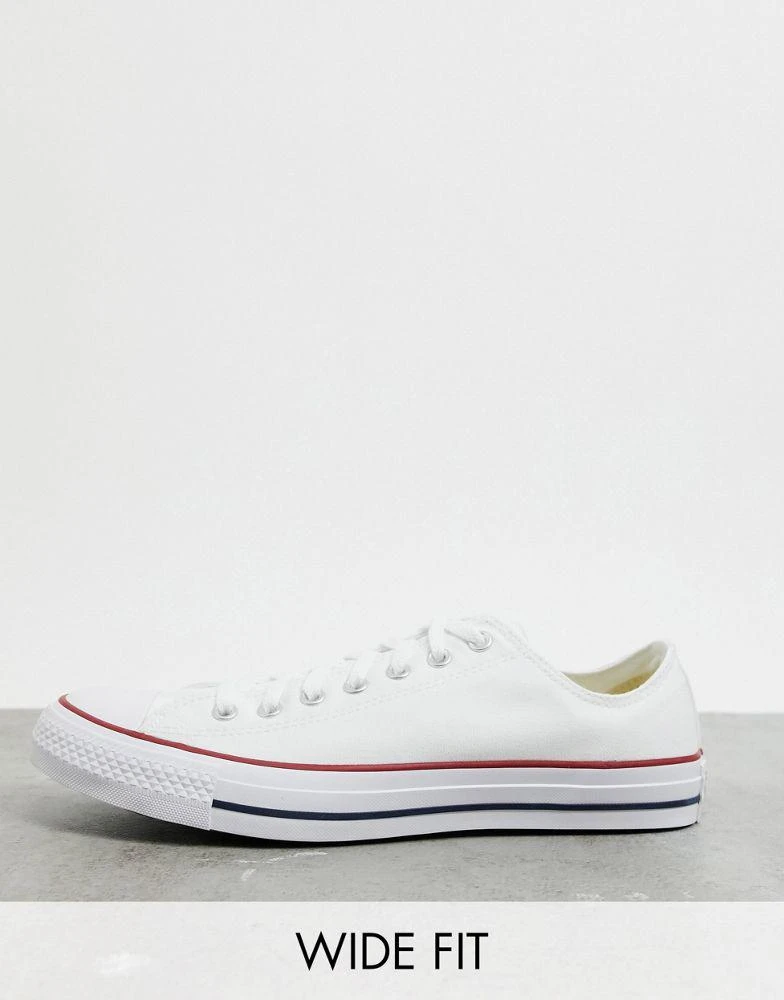 Converse Converse Chuck Taylor All Star Ox Wide Fit trainers in white 1