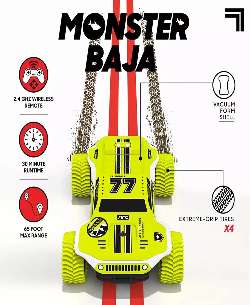Sharper Image Toy RC Monster Baja Truck 6MPH All-Terrain 3