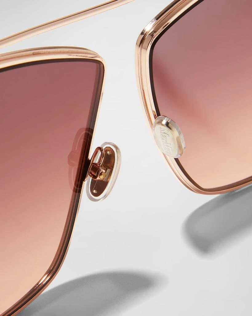 Max Mara Elsa Geo Metal Butterfly Sunglasses - Accessories  display picture 3