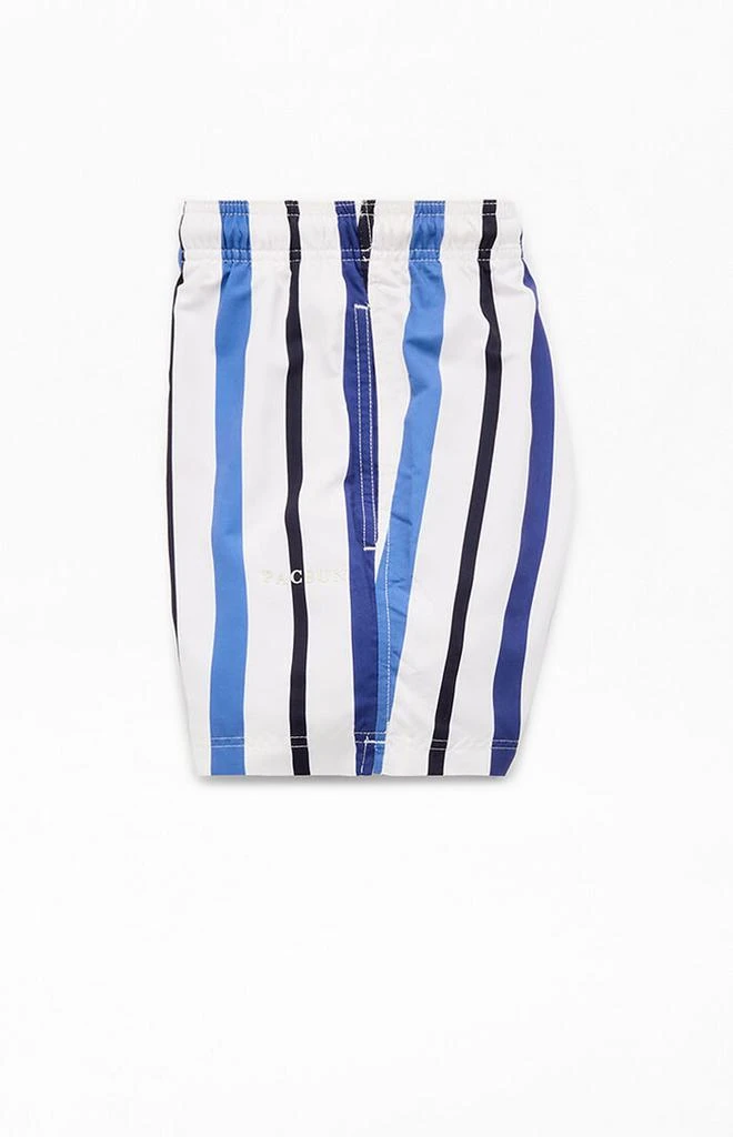 PacSun Roosevelt Striped 4.5" Swim Trunks 3