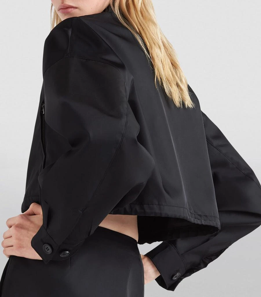 Prada Crop Collared Re-Nylon Jacket 3