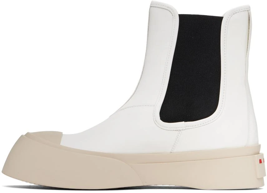 Marni White Pablo Chelsea Boots 3