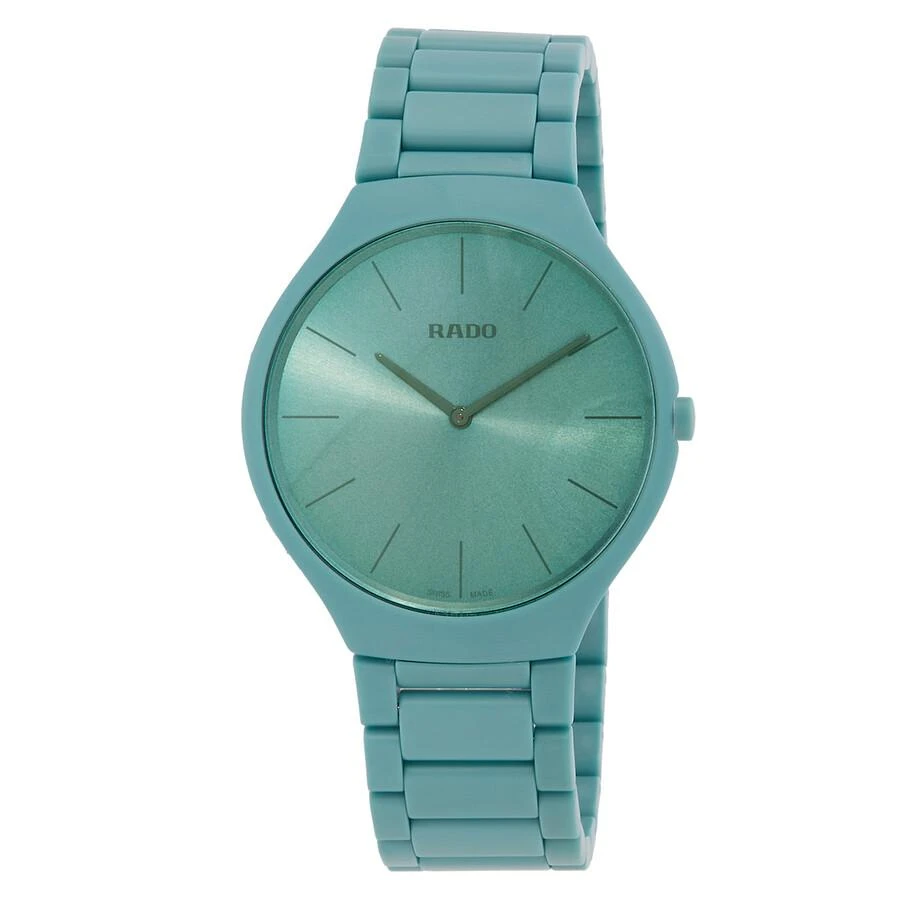 Rado True Thinline Quartz Green Dial Men's Watch R27096662 1