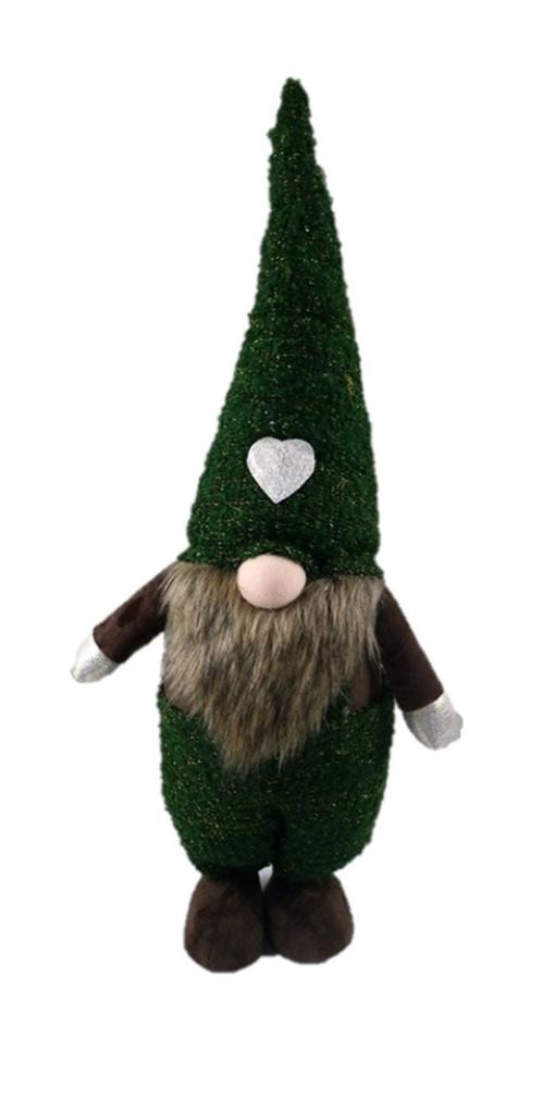 Homezia Topiary Dark Green and Brown Standing Gnome