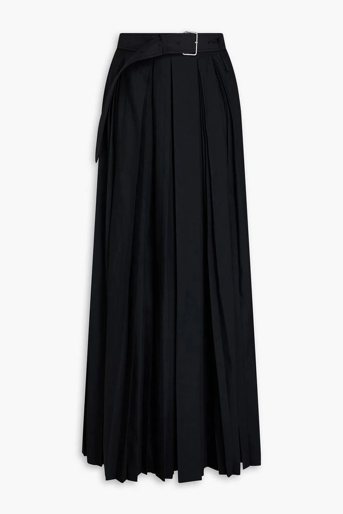 PETER DO Belted pleated sateen maxi skirt 1