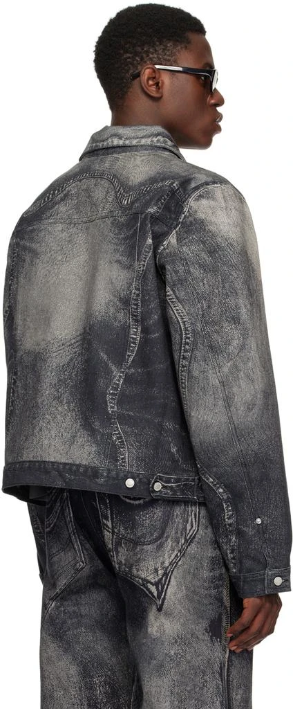 CAMPERLAB Gray Trompe L'œil Denim Jacket 3