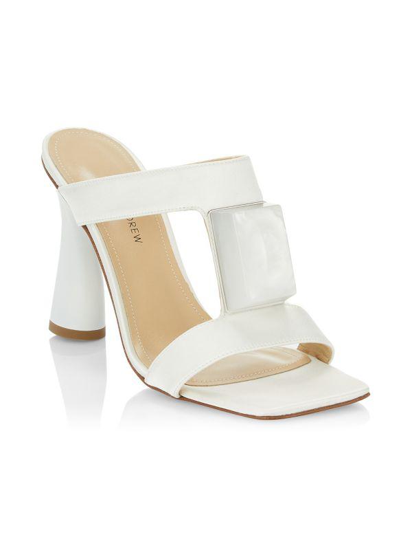 Paul Andrew 95MM Cube Satin Sandals