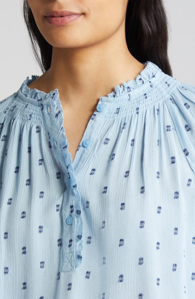 Wit & Wisdom Smocked Print Top 4
