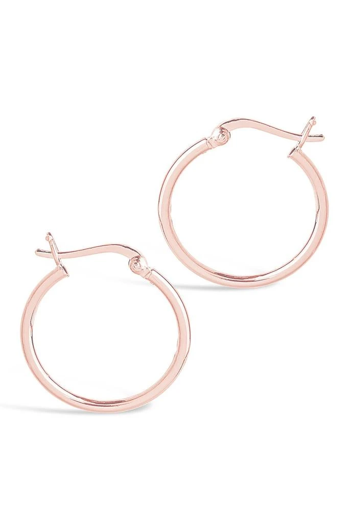 Sterling Forever 14K Rose Gold Plated Sterling Silver 0.75" Hoop Earrings