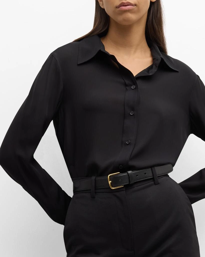 ARGENT Button-Down Double Georgette Blouse 6