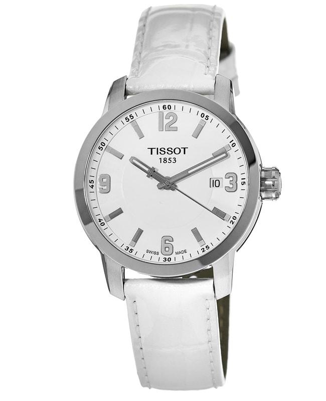 Tissot Tissot PRC 200 White Dial Leather Strap Unisex Watch T055.410.16.017.00