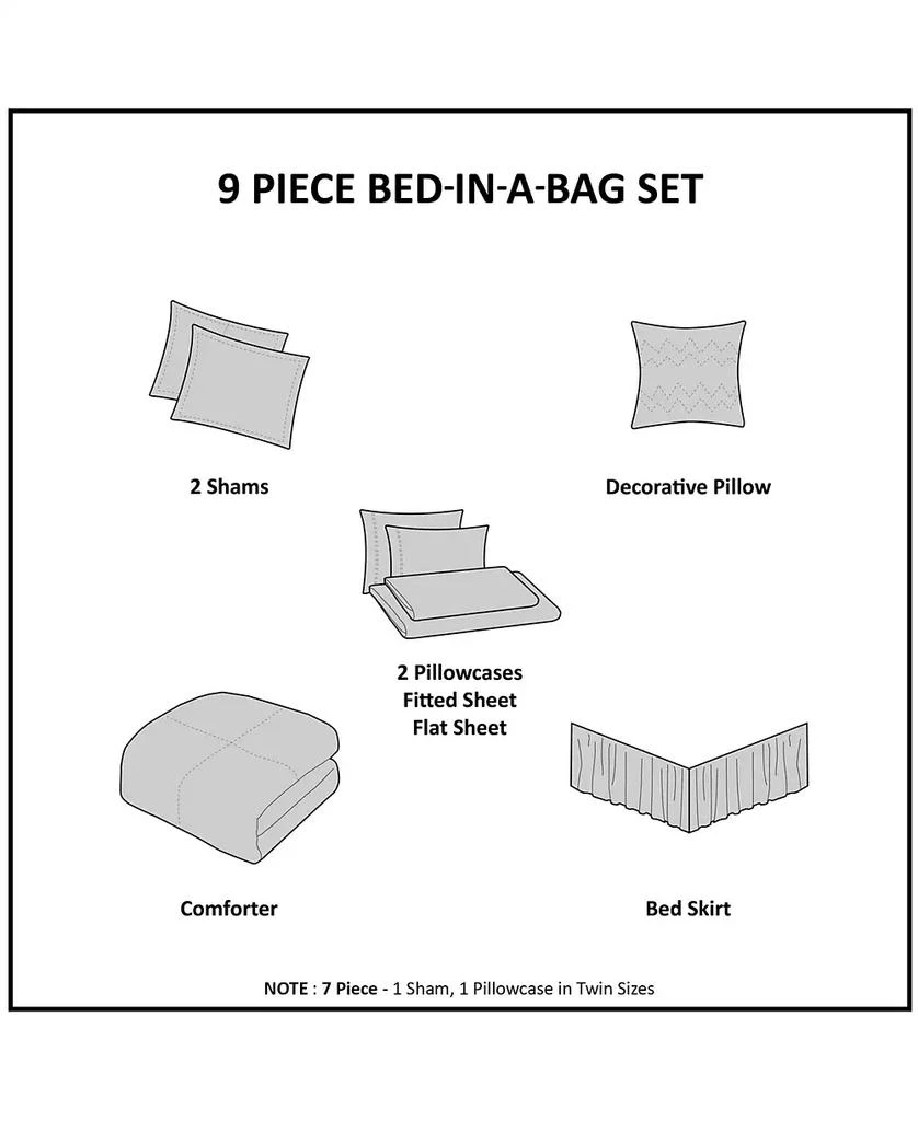 Natori Loretta 7-Pc. Comforter Set 14