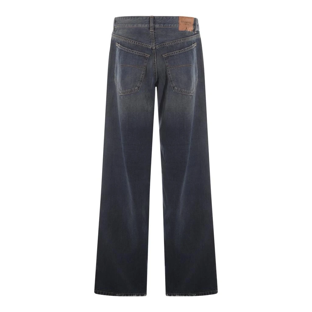 Balenciaga Balenciaga Destroyed Wide-Leg Baggy Jeans 2
