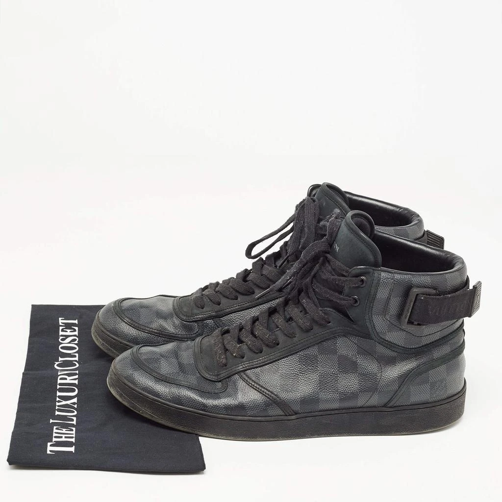 Louis Vuitton Louis Vuitton Black/Grey Graphite Canvas Rivoli High Top Sneakers Size 44.5 9